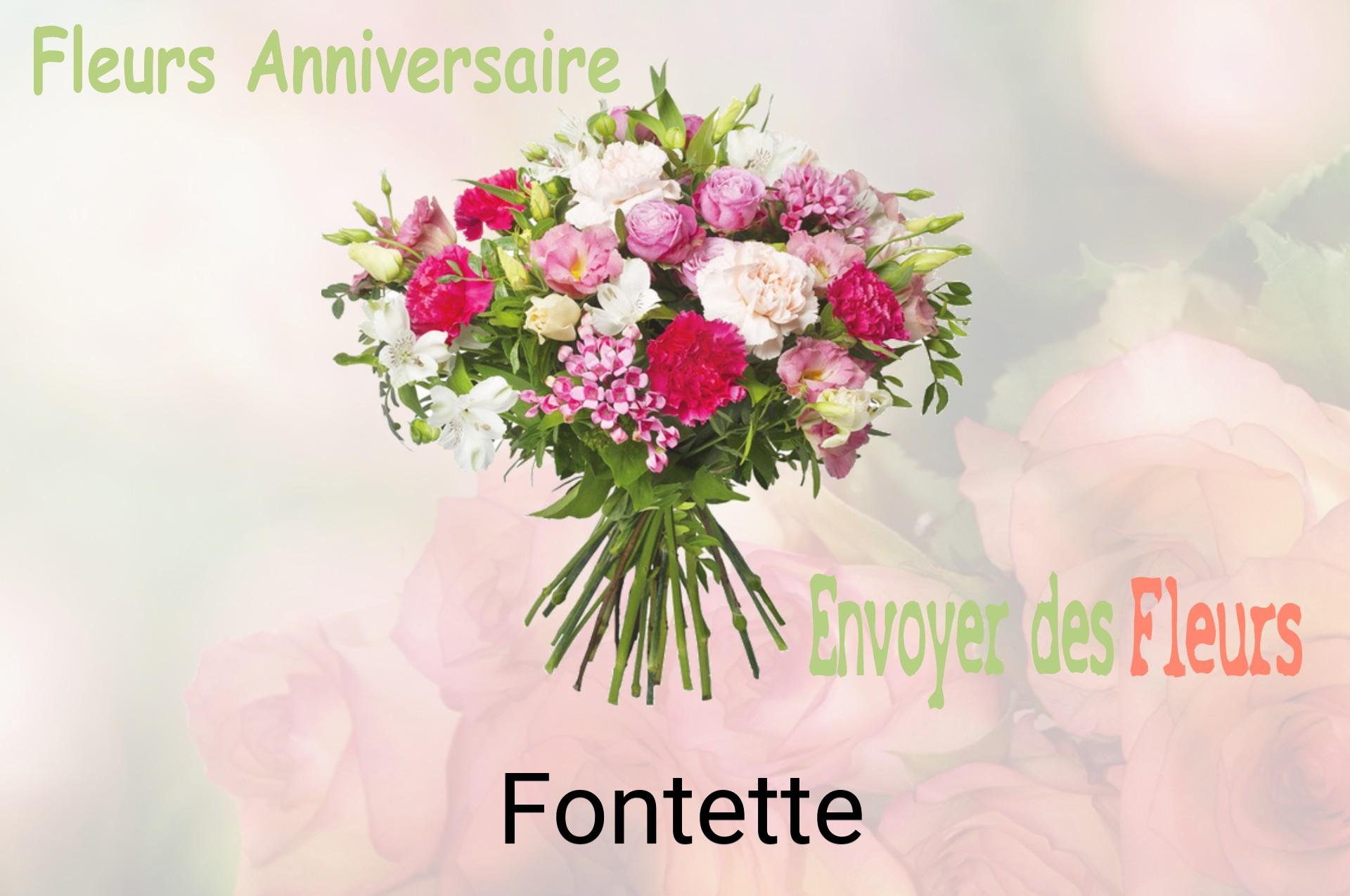 Bouquet de fleurs d’anniversaire livré à Fontette