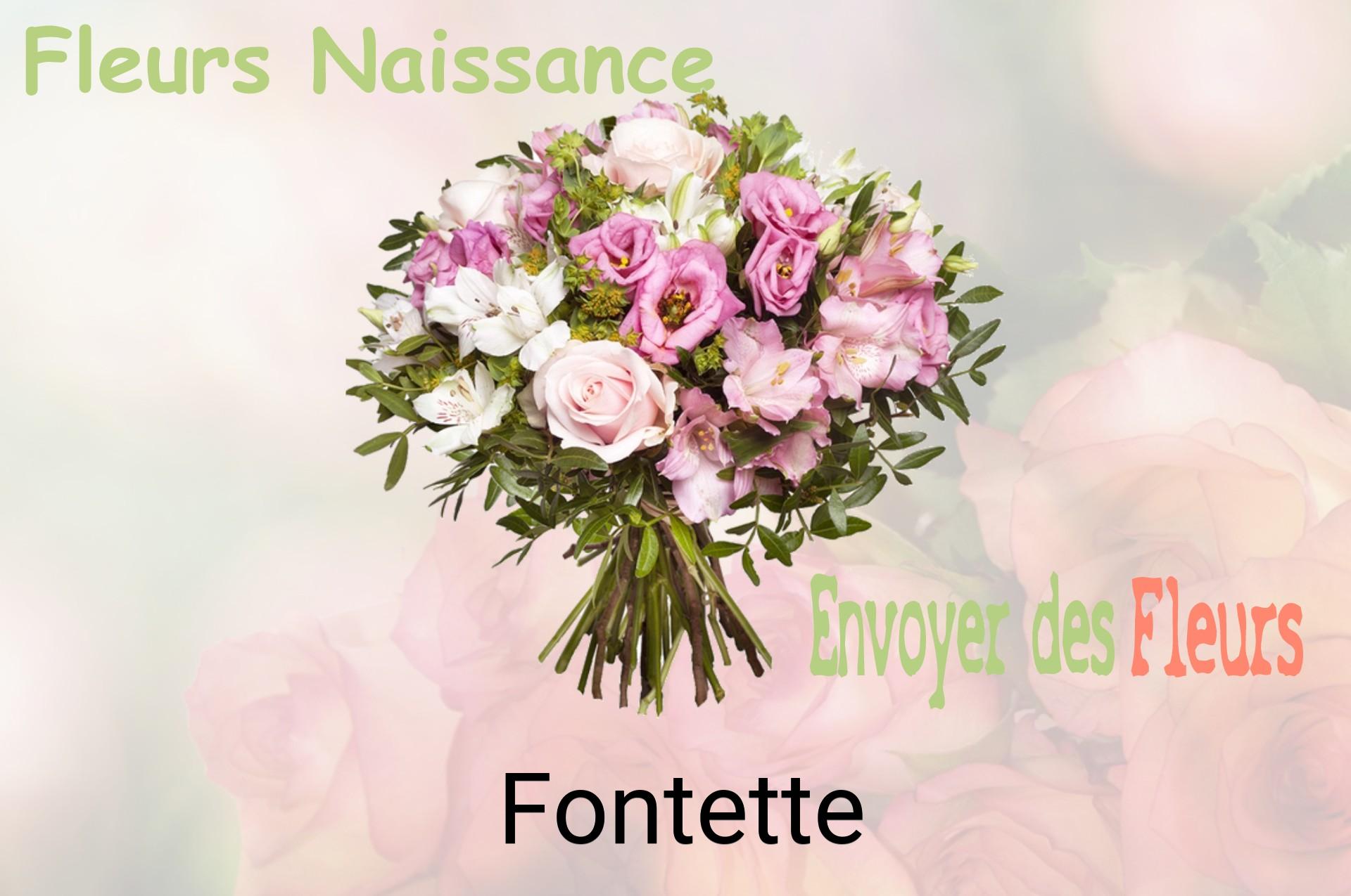 Bouquet de fleurs de naissance livré à Fontette
